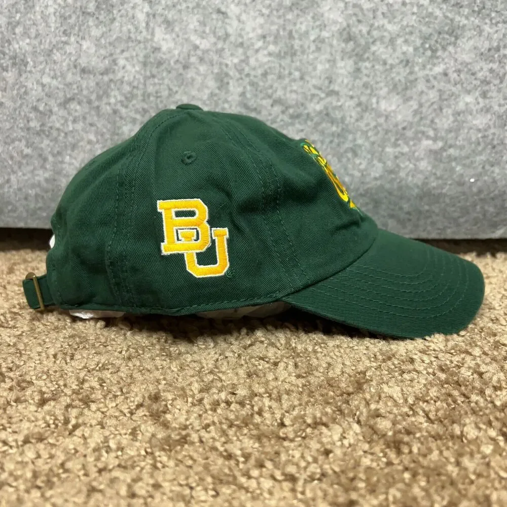 Baylor Bears Mens Hat Adjustable Green Gold NCAA Basketball Champions Big 12 Cap